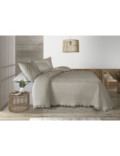 Steppdecke Pierre Cardin AROA Beige Einzelmatratze (2 Stücke)