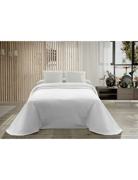 Couvre-lit Hosteline PALMA Blanc Lit 1 persone