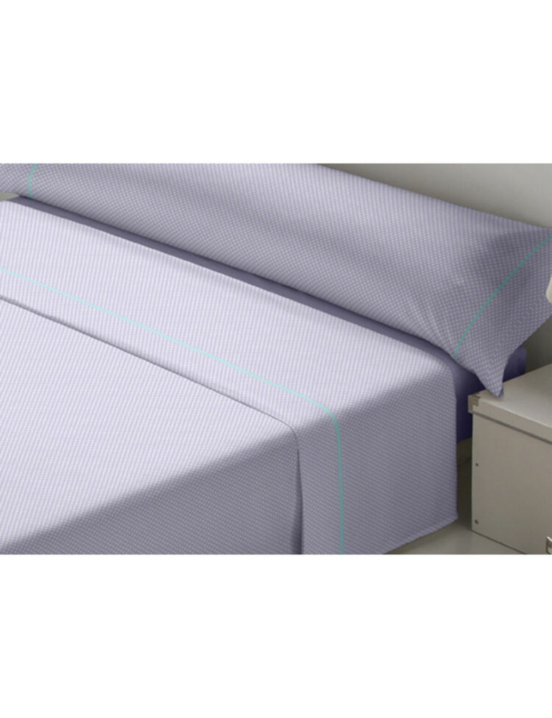 Jeu de draps Tejidos Reina Tamara Mauve Lit 1 persone