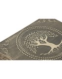 Guarda-Joias Home ESPRIT Branco Champanhe Madeira Alumínio 17,5 x 12,5 x 8,5 cm