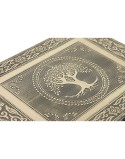 Jewelry box Home ESPRIT White Champagne Wood Aluminium 27,5 x 20 x 5,4 cm