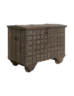 Forziere Home ESPRIT Naturale teak Pezzo unico 118 X 66 X 87 cm