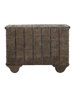 Forziere Home ESPRIT Naturale teak Pezzo unico 118 X 66 X 87 cm