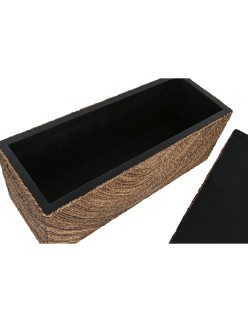 Coffre Home ESPRIT Naturel Fibre 120 x 45 x 50 cm