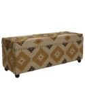 Forziere Home ESPRIT Beige Senape Cotone 120 x 40 x 45 cm