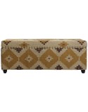 Forziere Home ESPRIT Beige Senape Cotone 120 x 40 x 45 cm