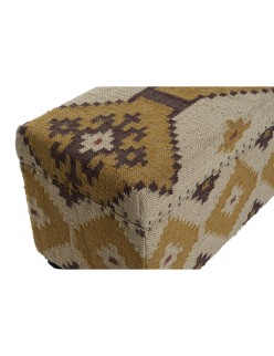 Forziere Home ESPRIT Beige Senape Cotone 120 x 40 x 45 cm