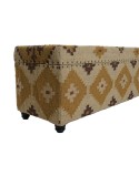 Forziere Home ESPRIT Beige Senape Cotone 120 x 40 x 45 cm