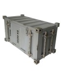 Forziere Home ESPRIT Container Blu cielo Metallo Vintage 89 x 41,5 x 45,5 cm