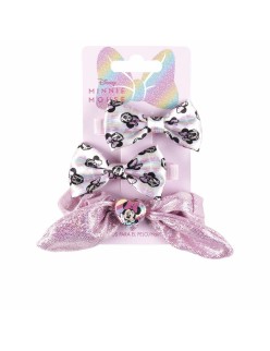 Clips para Pelo Disney   Rosa Minnie Mouse Lazo Set