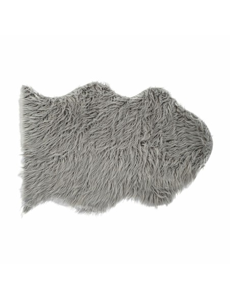 Tapete DKD Home Decor Cinzento Com pelo 60 x 90 x 2 cm Tapete DKD Home Decor Cinzento Com pelo 60 x 90 x 2 cm