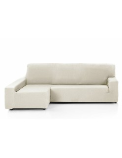 Funda para chaise longue de brazo corto izquierdo Hosteline OLIMPO Marfil 48 x 29 x 14 cm