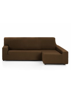 Funda para chaise longue de brazo corto izquierdo Hosteline OLIMPO Marrón 48 x 29 x 14 cm