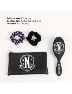 Trousse de toilette enfant Wednesday Noir Multicomposition