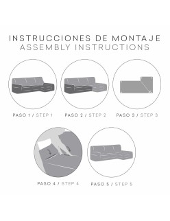 Bezug für Chaiselongue mit kurzem Arm links Eysa (Restauriert B)