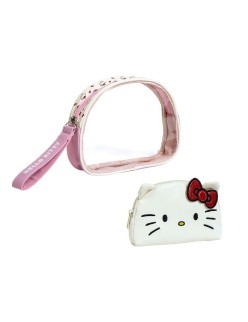 Necessaire da Viaggio Hello Kitty Rosa 100 % Poliuretano