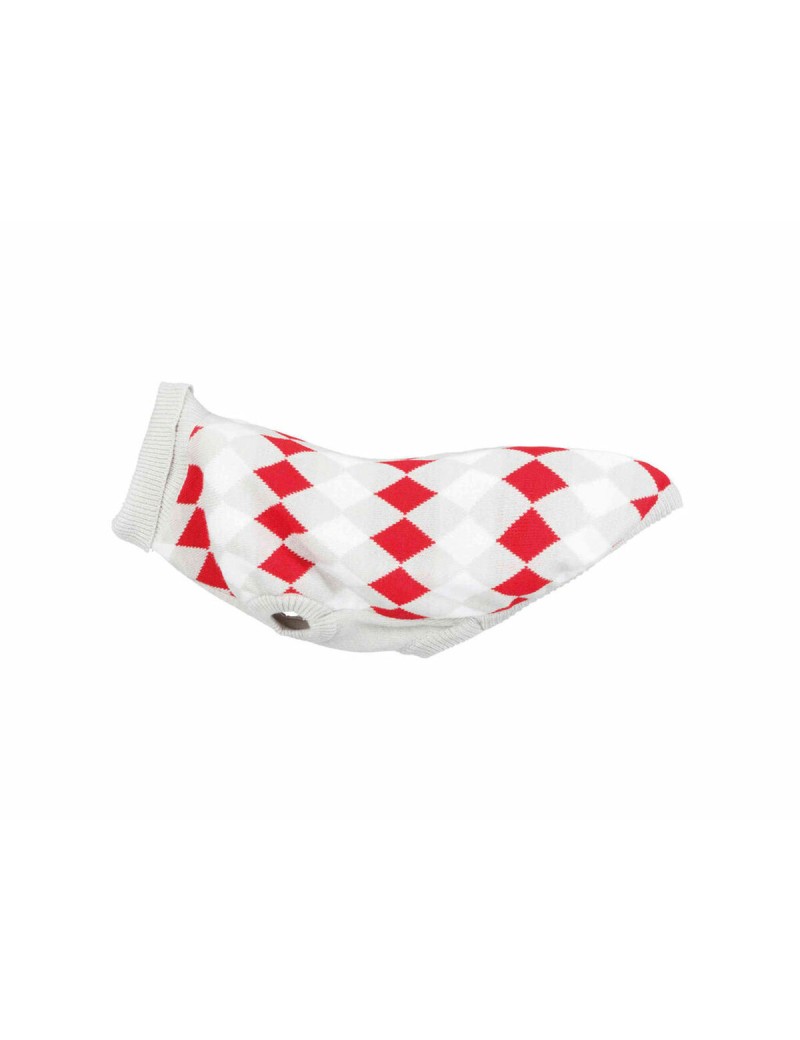 Jersey para Perro Trixie Blanco Rojo Gris M