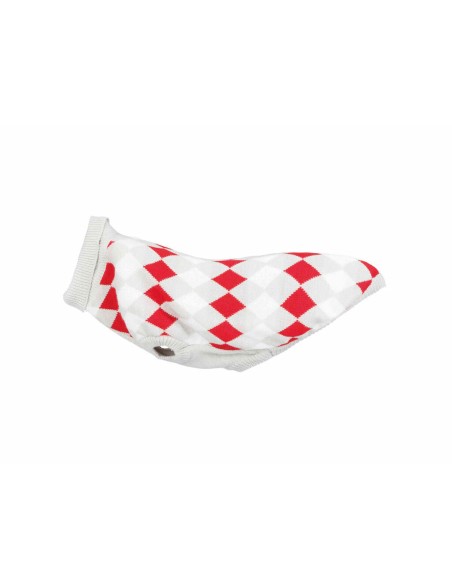 Jersey para Perro Trixie Blanco Rojo Gris M