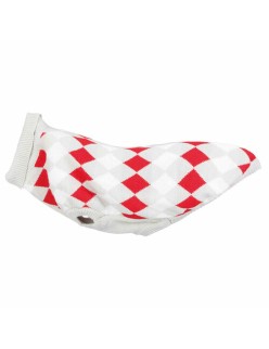 Jersey para Perro Trixie Blanco Rojo Gris M