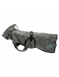 Albornoz para perro Trixie Gris L