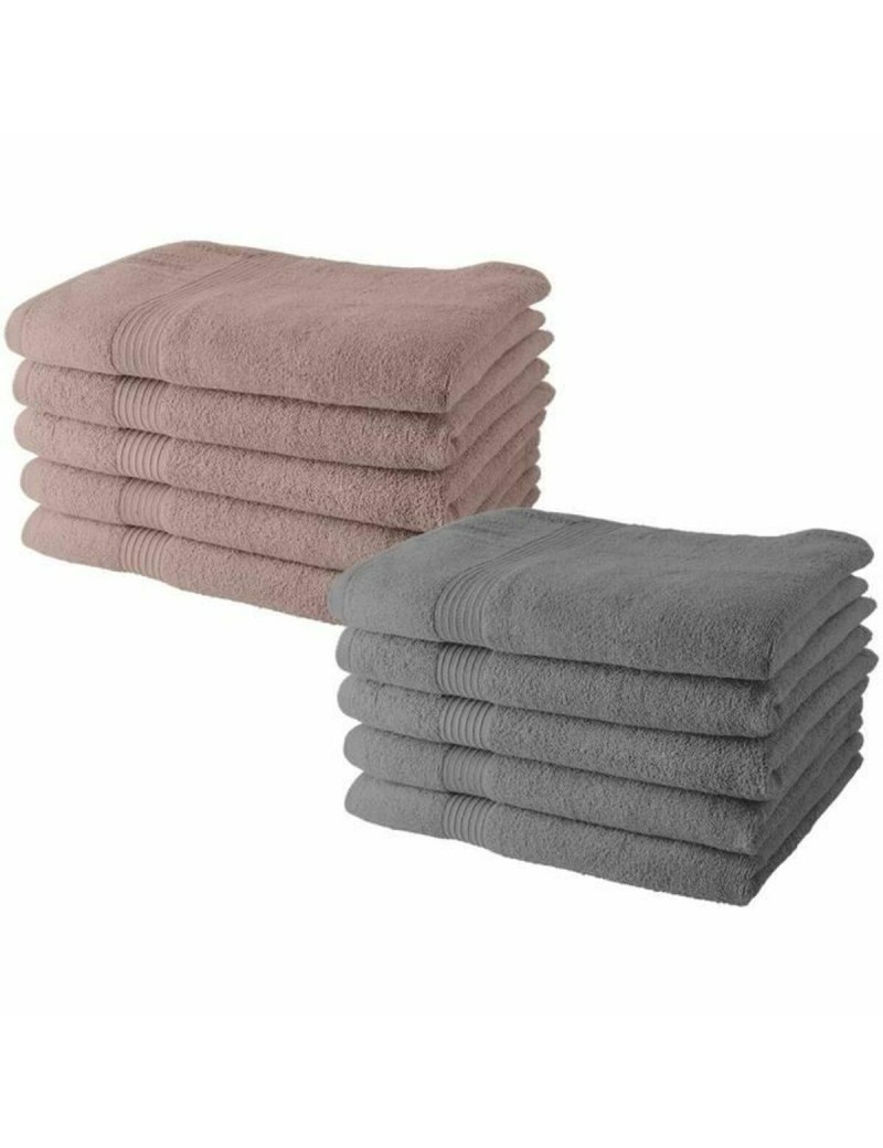 Ensemble de serviettes de toilette TODAY Gris 10 Pièces