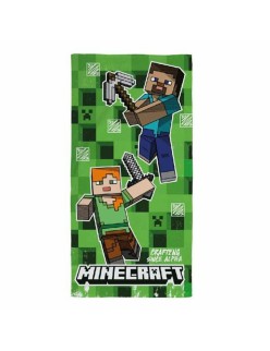 Serviette de plage Minecraft 70 x 140 cm Polyester