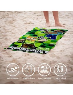 Strandbadetuch Minecraft 70 x 140 cm Polyester