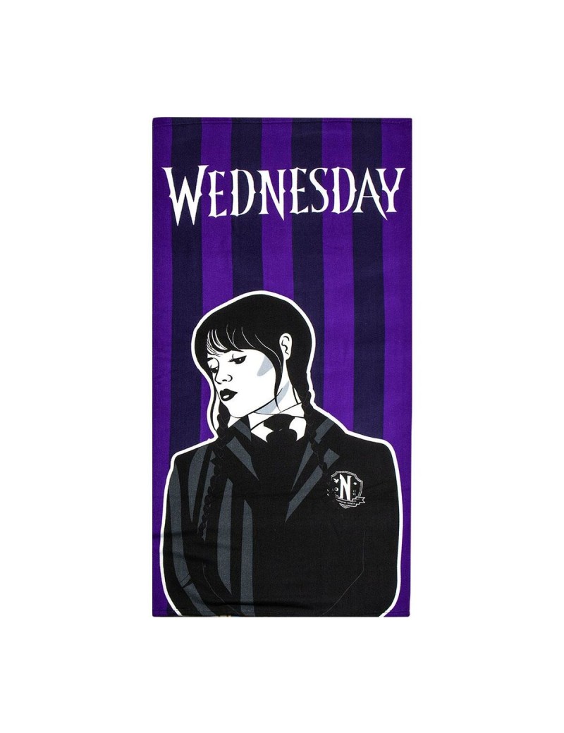 Serviette de plage Wednesday Noir 70 x 140 cm