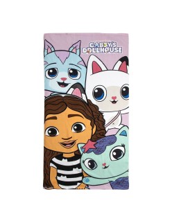 Toalha de Praia Gabby's Dollhouse Multicolor 70 x 140 cm