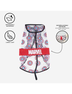 Chubasquero para Perro The Avengers Transparente PVC capitan america
