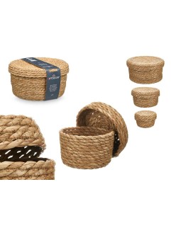 Set di Cesti SY101703 Naturale Fibra naturale (6 Unità)