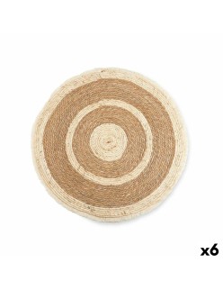 Alfombra LR23335-80 Natural Esparto 84 x 2 x 84 cm (6 Unidades)