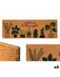 Felpudo Jungle Natural PVC Fibra de coco 120 x 1 x 40 cm (6 Unidades)