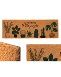 Felpudo Jungle Natural PVC Fibra de coco 120 x 1 x 40 cm (6 Unidades)