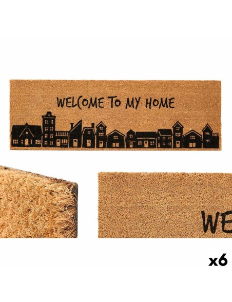 Paillasson My home Naturel PVC Fibres de coco 120 x 1 x 40 cm (6 Unités)
