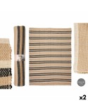 Alfombra NO.06 Blanco Marrón Negro 180 x 240 cm (2 Unidades)