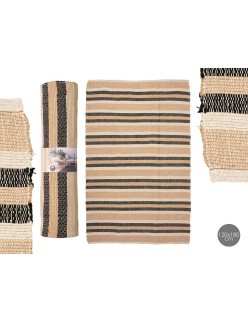 Tapis NO.05 Blanc Marron Noir 120 x 180 cm (4 Unités)