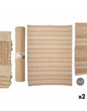 Alfombra NO.03 Blanco Marrón 180 x 240 cm (2 Unidades)