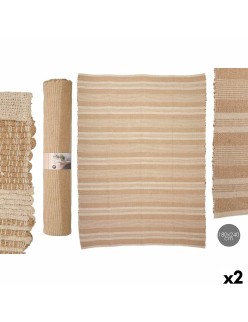 Alfombra NO.03 Blanco Marrón 180 x 240 cm (2 Unidades)
