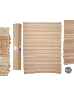Alfombra NO.03 Blanco Marrón 180 x 240 cm (2 Unidades)