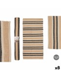 Alfombra NO.04 Blanco Marrón Negro 70 x 140 cm (8 Unidades)