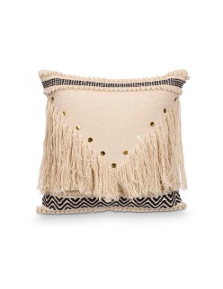 Cushion 4740 Black Natural 45 x 15 x 45 cm (6 Units)
