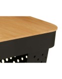 Scatola Multiuso Kinvara CH52970 (24) Marrone Nero Bambù polipropilene 35,7 x 22 x 26,2 cm (4 Unità)