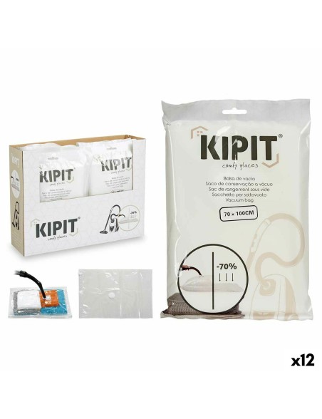 Sacs sous vide Kipit 54205 Transparent Plastique 20 x 30 x 3 cm 70 x 100 cm (12 Unités)