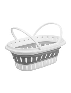 Cestino Multiuso CC19200(53) Bianco Grigio polipropilene TPR 58 x 23 x 38 cm Pieghevole (6 Unità)