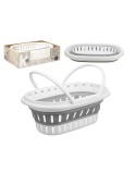 Cestino Multiuso CC19200(53) Bianco Grigio polipropilene TPR 58 x 23 x 38 cm Pieghevole (6 Unità)