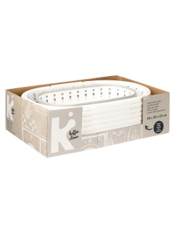 Cestino Multiuso CC19200(53) Bianco Grigio polipropilene TPR 58 x 23 x 38 cm Pieghevole (6 Unità)