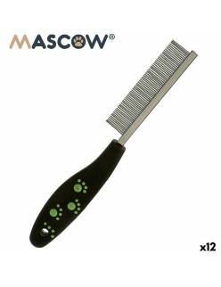 Pettine Mascow 27793 Nero Rosso Verde Poliestere Acciaio 4 x 20,5 x 1,5 cm 12 Unità