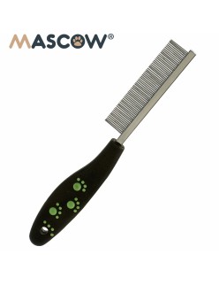 Peine Mascow 27793 Negro Rojo Verde Poliéster Acero 4 x 20,5 x 1,5 cm 12 Unidades