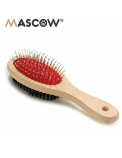 Cepillo para Perros Mascow AR1807082 Marrón Negro Rojo 7 x 22,5 x 5 cm (12 Unidades)